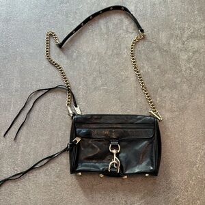 Black cross body Rebecca Minkoff bag
